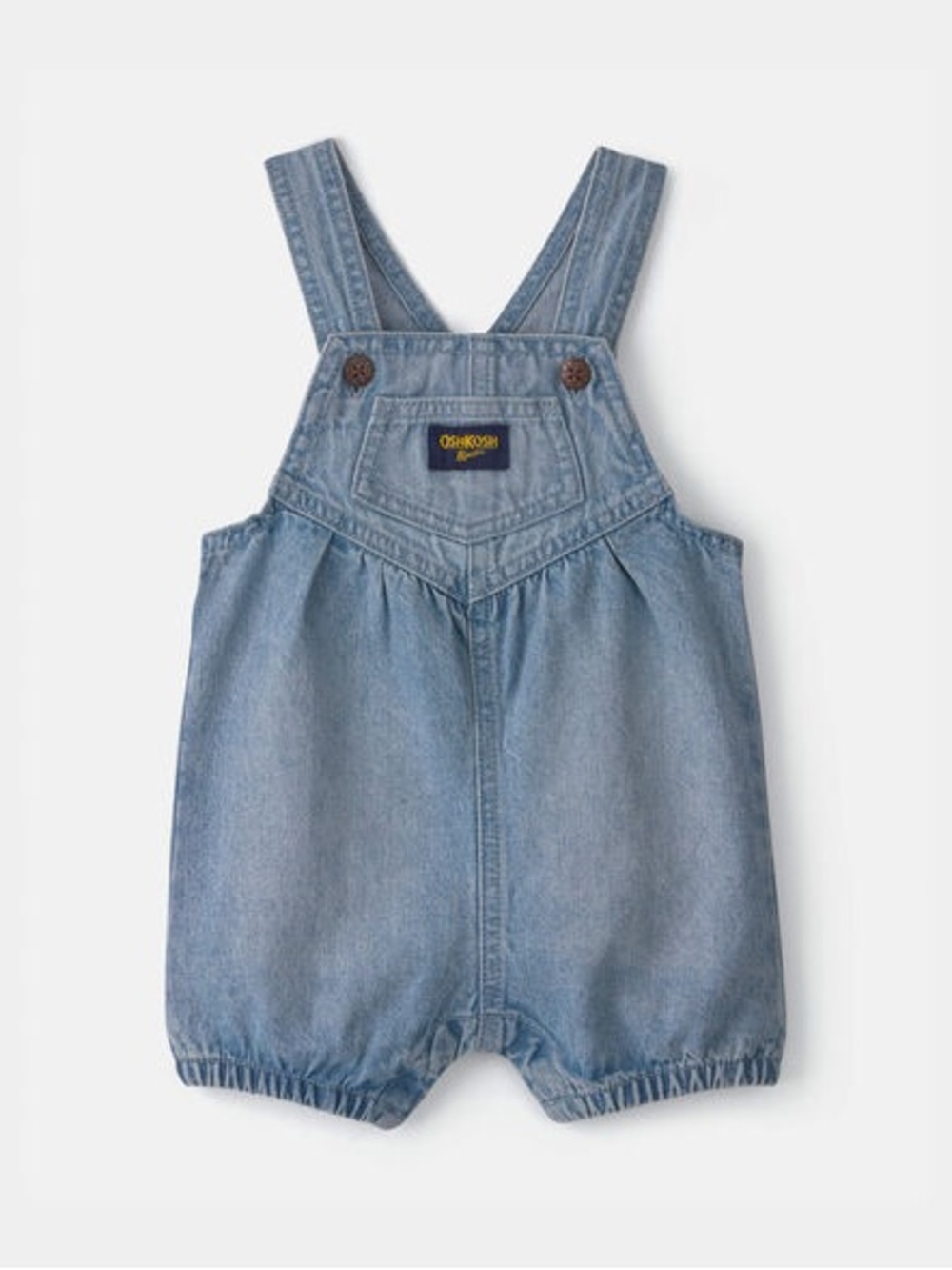 OshKosh B'gosh Light Blue Denim Shortalls with Front Pocket